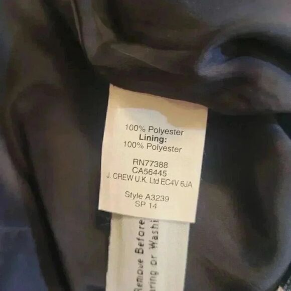 J. Crew Women's Green & Pale Pink Polyester Geometric No 2 Print Pencil Straight - Picture 5 of 10